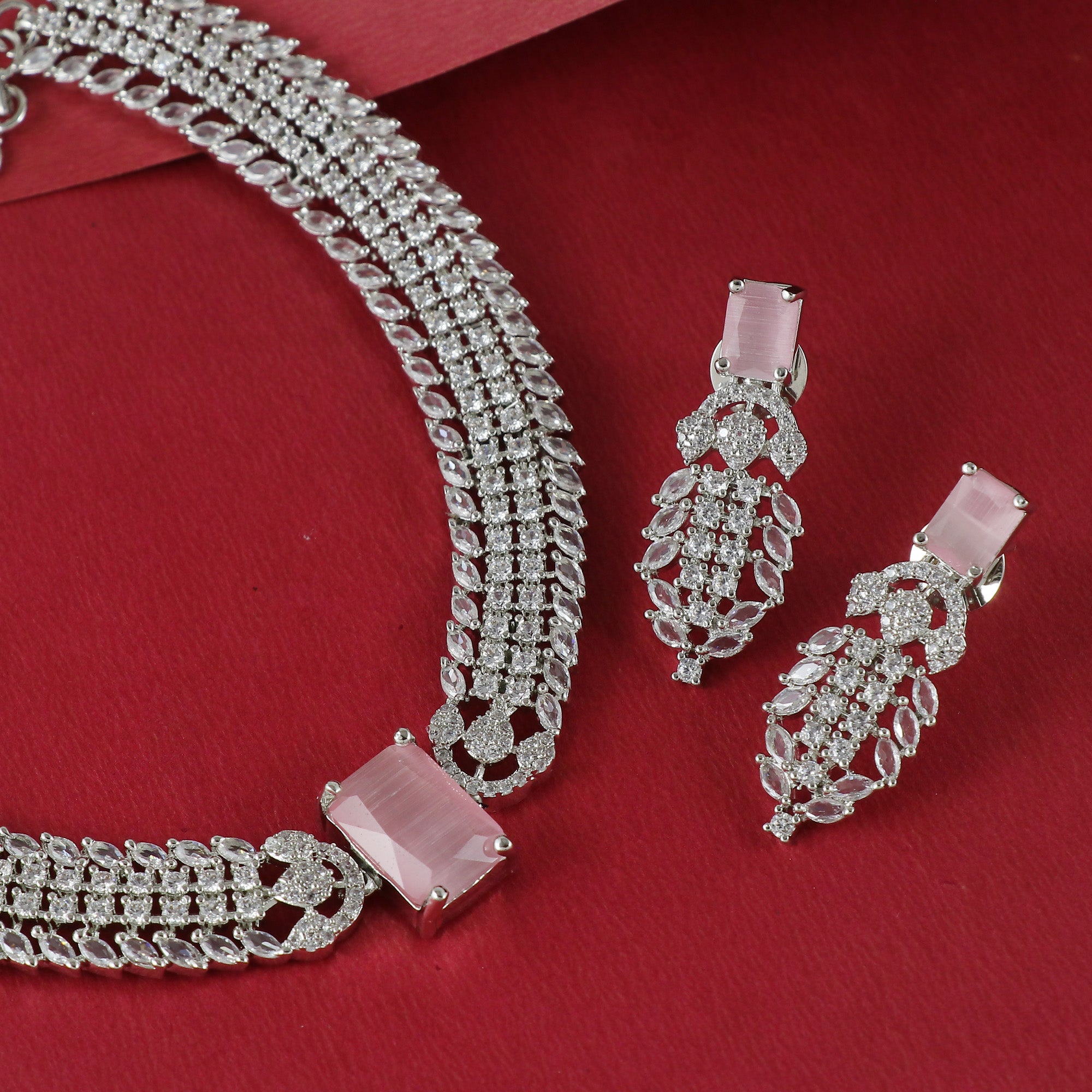 Eternal Bling Elegant CZ Necklace Set