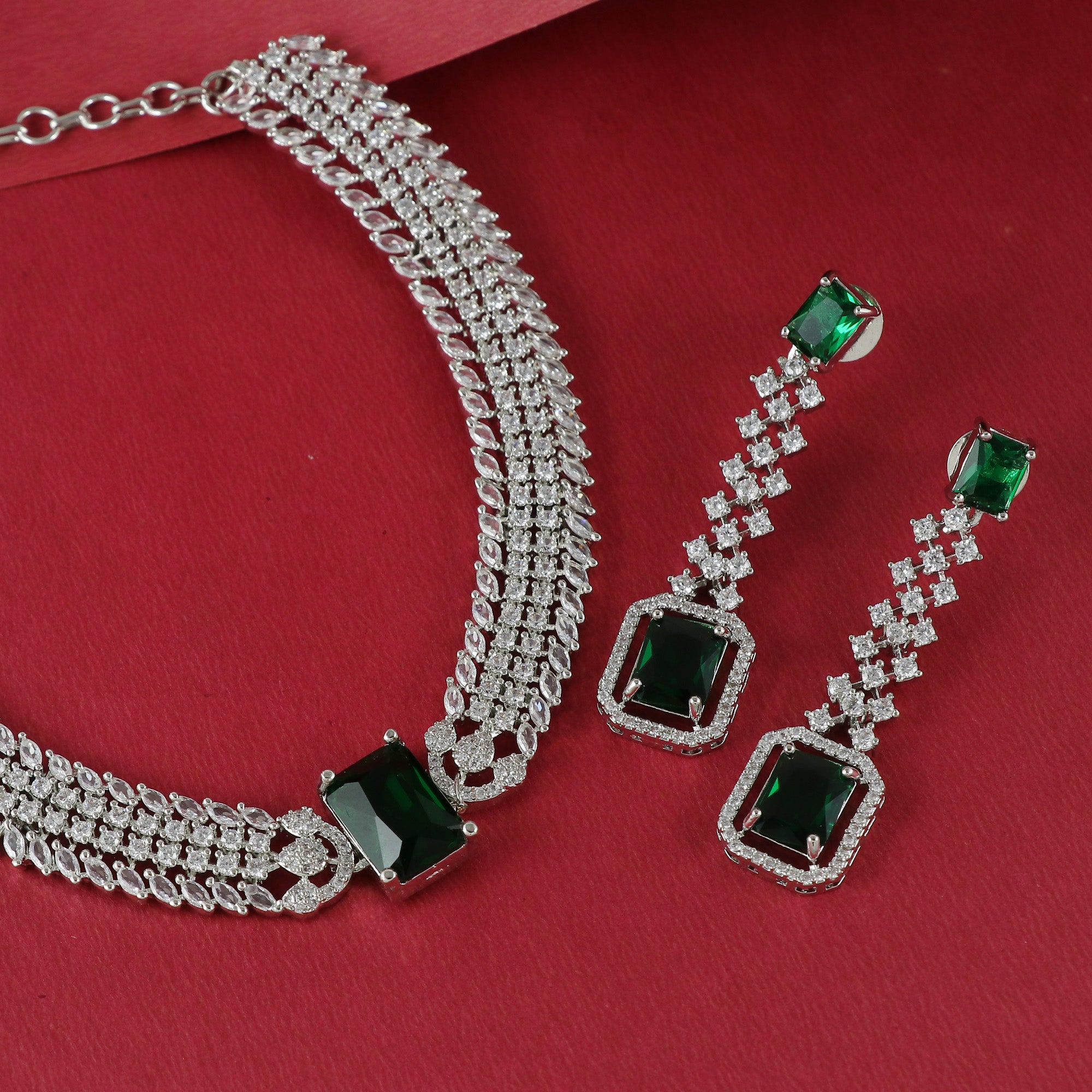 Eternal Bling Elegant CZ Necklace Set