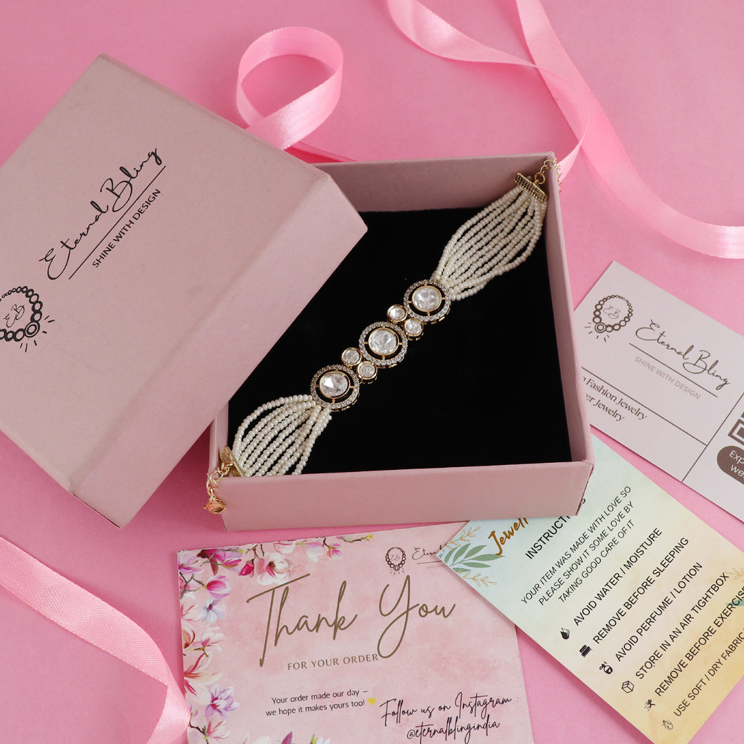 Eternal Bling Circular Polki Bracelet