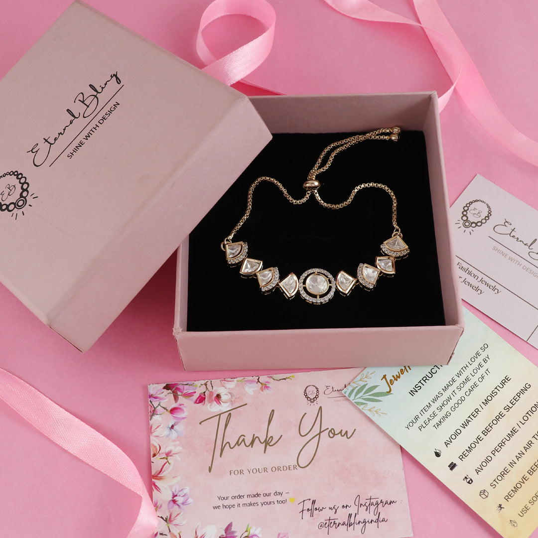 Eternal Bling Designer Polki Bracelet