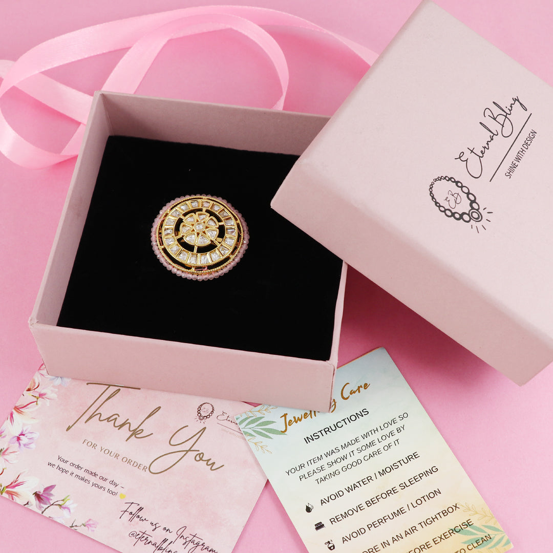 Eternal Bling Designer Polki Ring