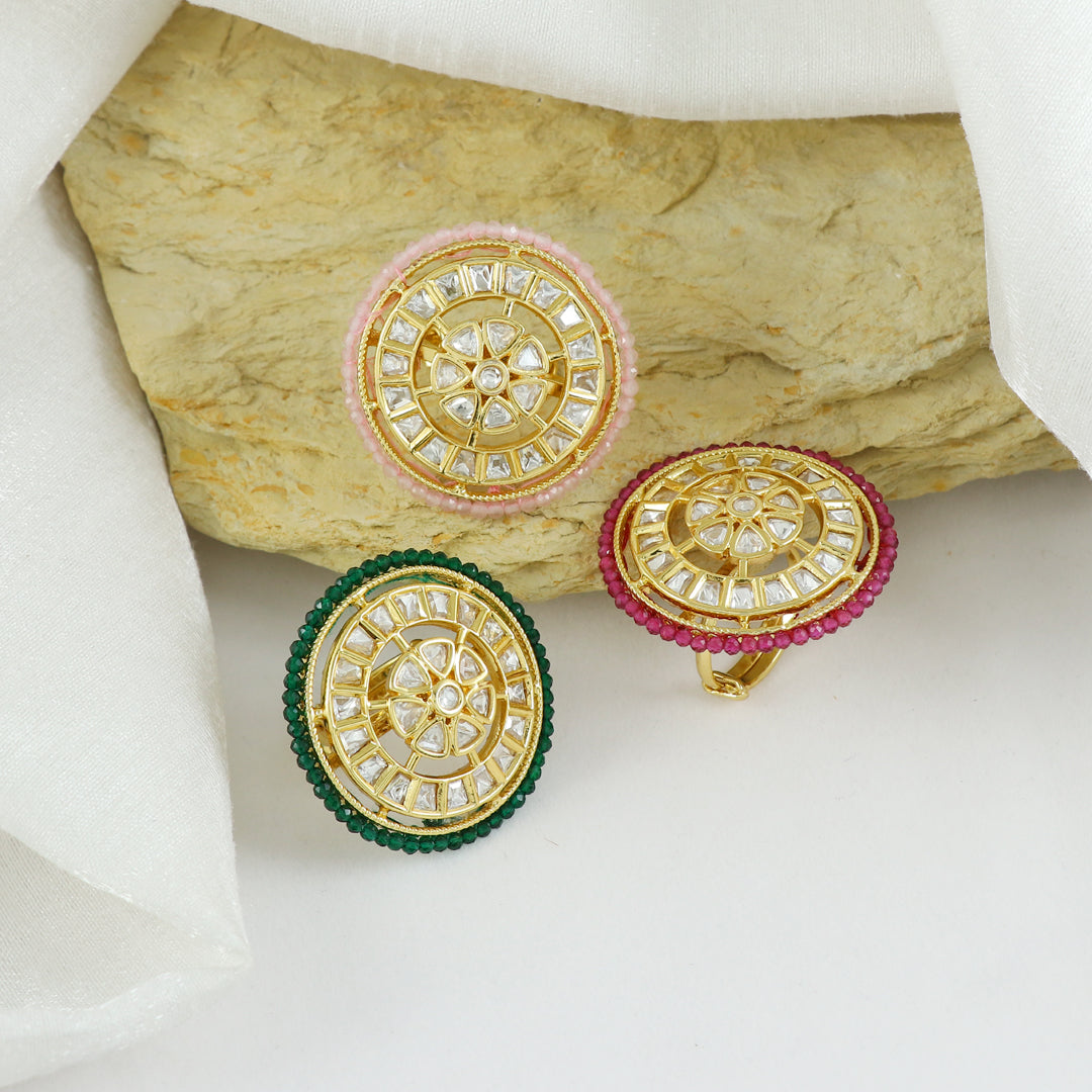 Eternal Bling Designer Polki Ring