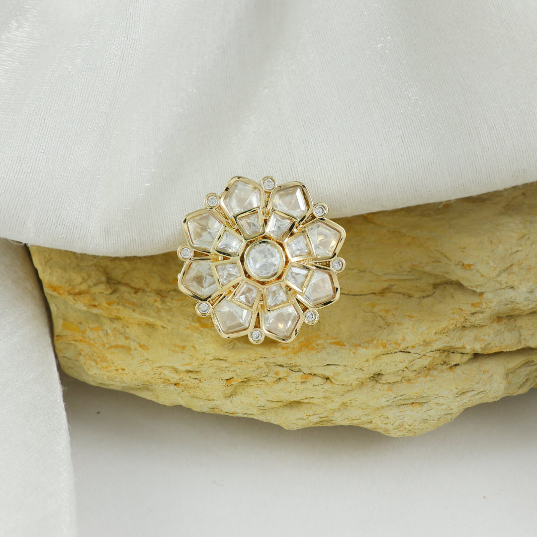 Eternal Bling Designer Polki Ring