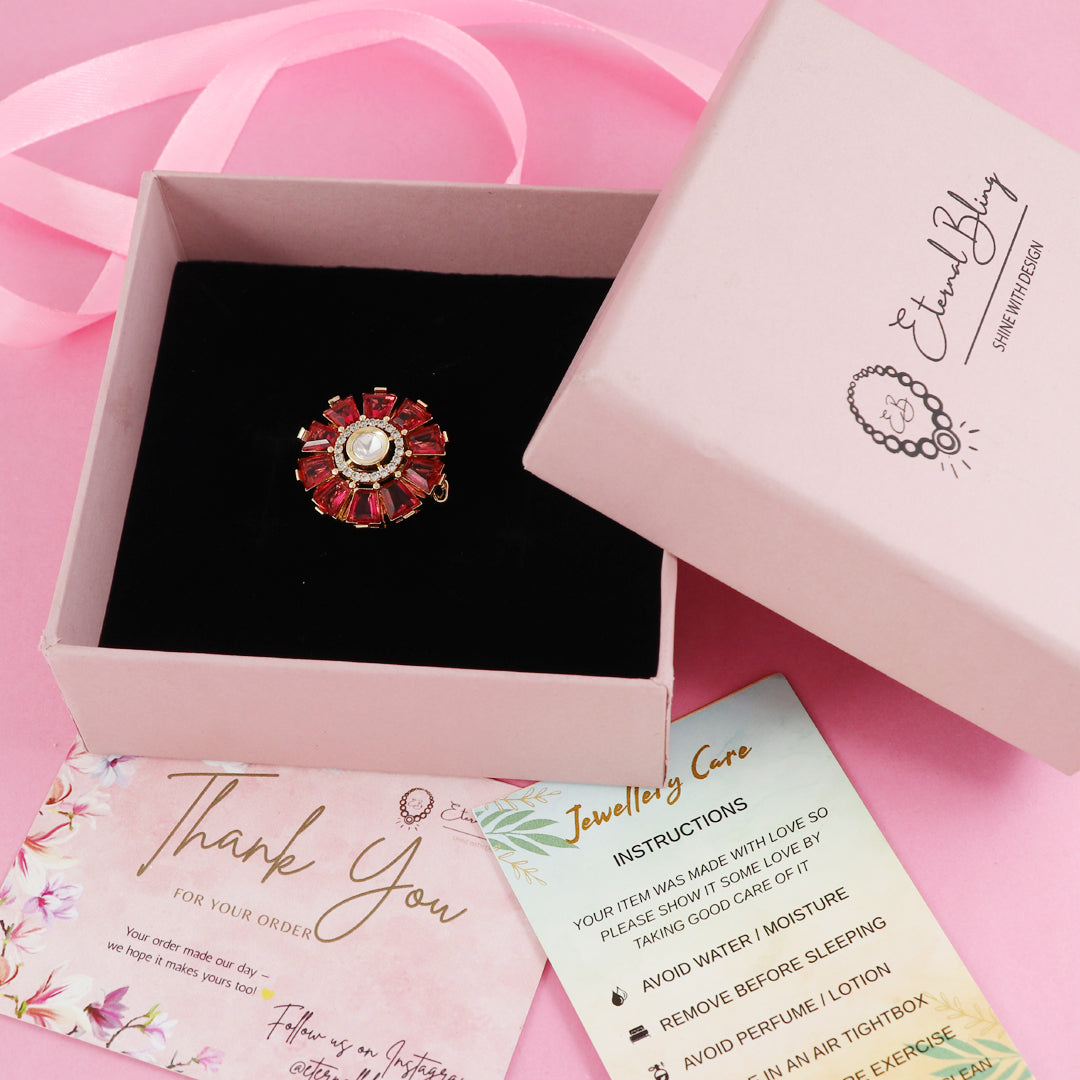 Eternal Bling Colored Polki Ring